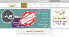 Desktop Screenshot of espacomil.com.br